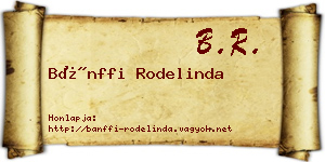 Bánffi Rodelinda névjegykártya